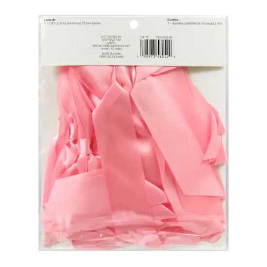 7.75" Pink Bow Banner by Celebrate It™ {4}
