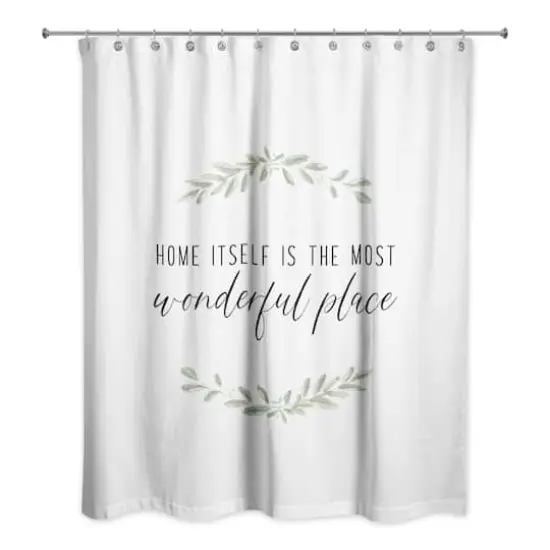 Home Is Most Wonderful Place 71" x 74" Shower Curtain {3}