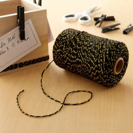 240yd. Black & Gold Twine by Recollections&trade; {3}