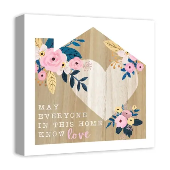 Love in this Home 16" x 16" Canvas Wall Art {3}