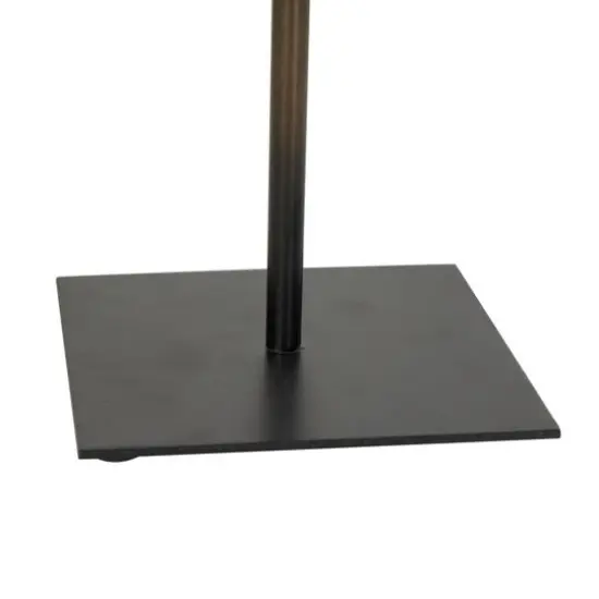 12" Light Blue Polystone Coral Textured Sculpture with Bronze Stand {10}