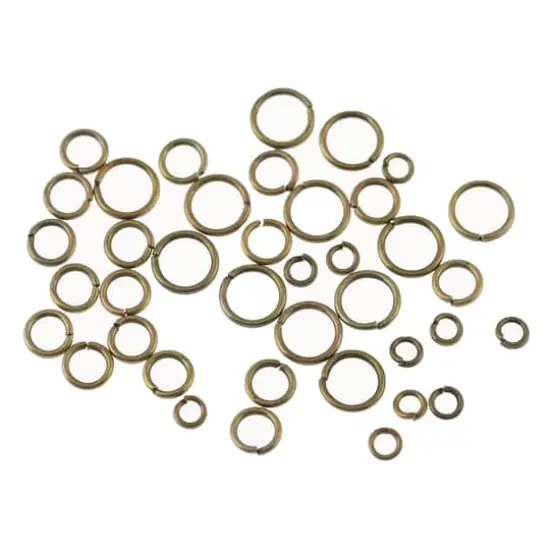Assorted Jump Rings by Bead Landing&trade; Oxidized Brass {3}