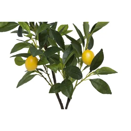 Hello Honey&reg; 2ft. Faux Lemon Tree in Cement Pot {5}