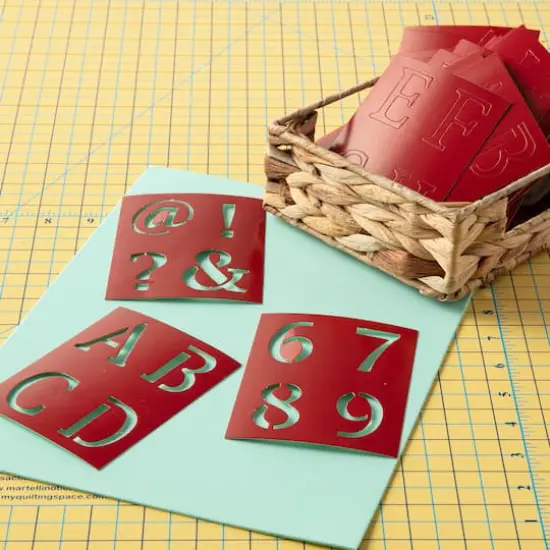 1.5" Old School Alphabet Stencils by Craft Smart&reg; {3}