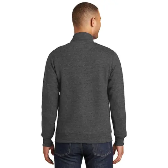 Port & Company&reg; Fan Favorite&trade; Fleece 1/4 Zip Pullover Adult Sweatshirt Dark Heather Gray {6}