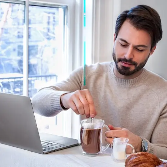 JoyJolt&reg; Caleo Double Wall Latte Glasses, 4ct. {3}