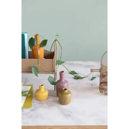 Hello Honey&reg; Reactive Glaze Stoneware Vase Set, 8ct. {5}