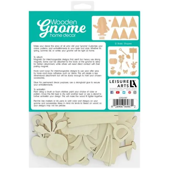 Leisure Arts&reg; Wooden Gnome Girl Basics Kit {3}