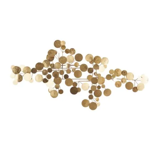 CosmoLiving by Cosmopolitan Gold Metal Contemporary Wall Decor, 31" x 61" x 2" {1}