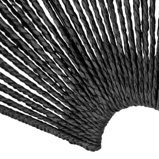 American Art Decor Twin Eclipses 2-Piece Black Paper Rope Wall Art - 30.25" x 30.25" {4}