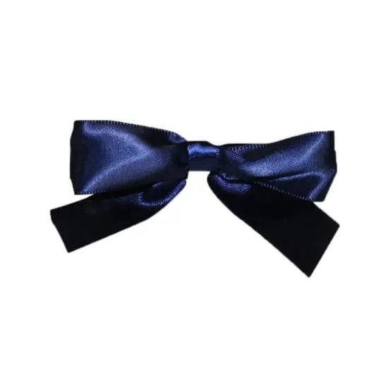 JAM Paper 3.25" Satin Twist Tie Bows, 100ct. Navy {1}