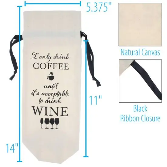 Personality Case&trade; Coffee Canvas Wine Bag {5}