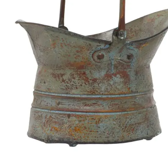 Silver Metal Rustic Planter Set {8}