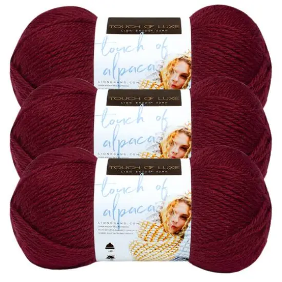 3 Pack Lion Brand&reg; Touch of Alpaca&reg; Yarn Blush {2}