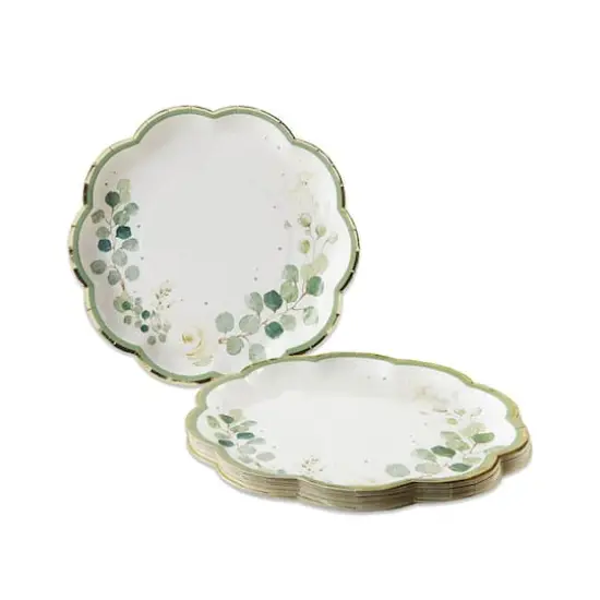 Kate Aspen&reg; 9" Botanical Garden Premium Paper Plates, 32ct. {1}