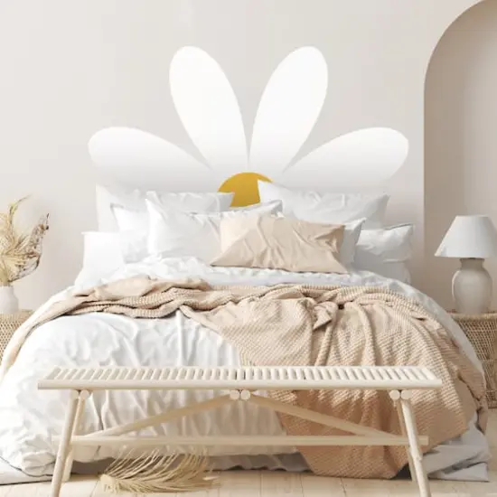 RoomMates Daisy Headboard Peel & Stick Giant Wall Decal Set {3}
