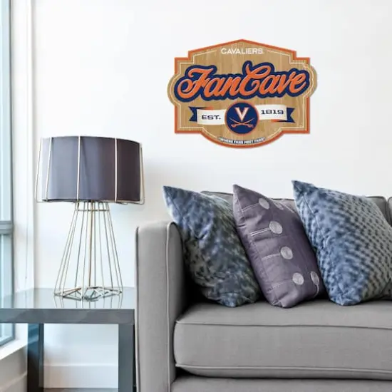 NCAA Fan Cave Sign Virginia Cavaliers {4}