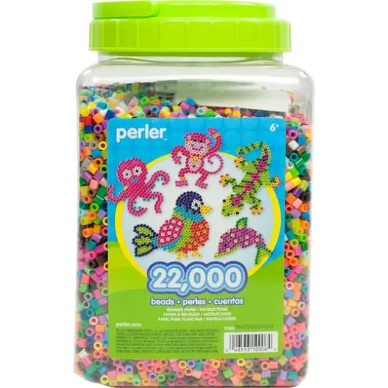 Perler&reg; 22,000 Beads Multi-Mix Jar {1}