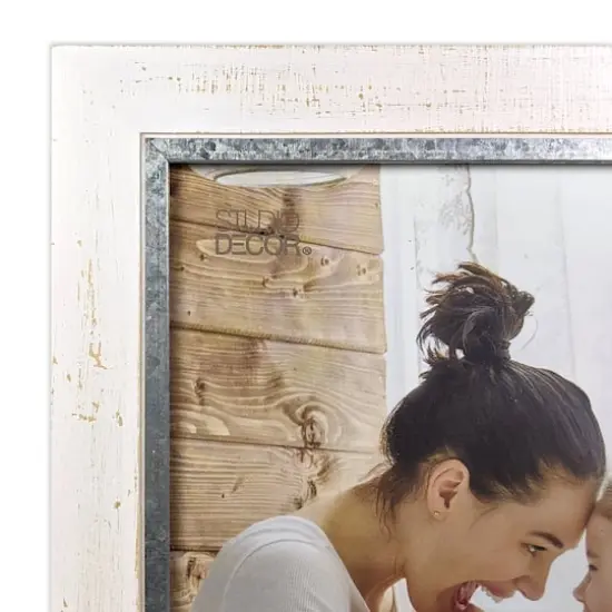Expressions&trade; 8" x 10" White with Silver Edge Frame by Studio D&eacute;cor&reg; {4}