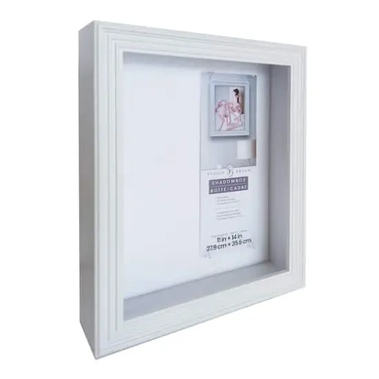 11" x 14" Classic White Shadow Box by Studio D&eacute;cor&reg; {3}