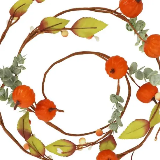 5ft. Pumpkin, Berry & Eucalyptus Coil Garland by Ashland&reg; {3}