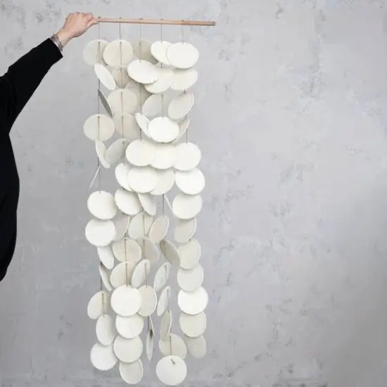 Hello Honey&reg; Cream Handmade Paper Mache Wall Hanging {4}