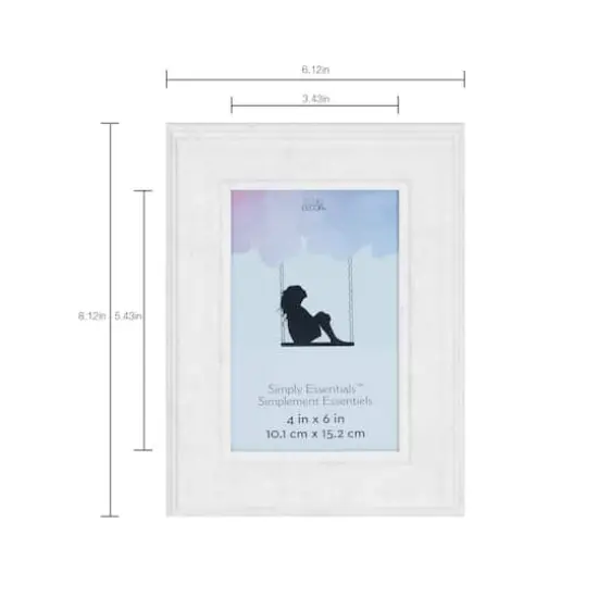 Simply Essentials&trade; 4" x 6" White Marbling by Studio D&eacute;cor&reg; {4}