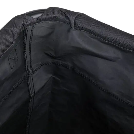 Household Essentials 30.5" Black Rolling Laundry Hamper {8}