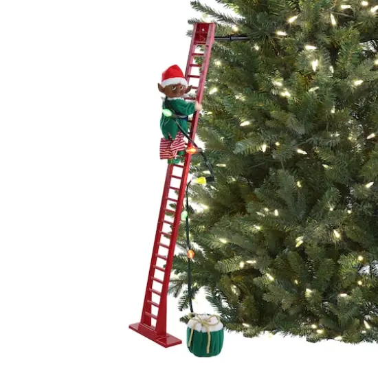 3.5ft. Animated Super Climbing Elf {1}