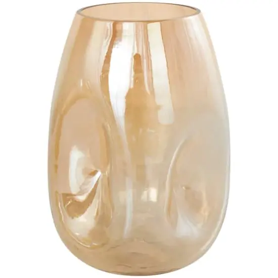 Iridescent Gold Concaved Glass Vase Set {12}