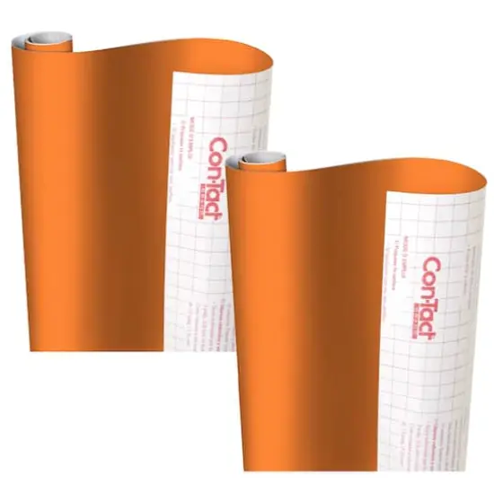 Con-Tact Creative Covering&trade; Adhesive Covering, 18" x 16 ft. Orange {1}