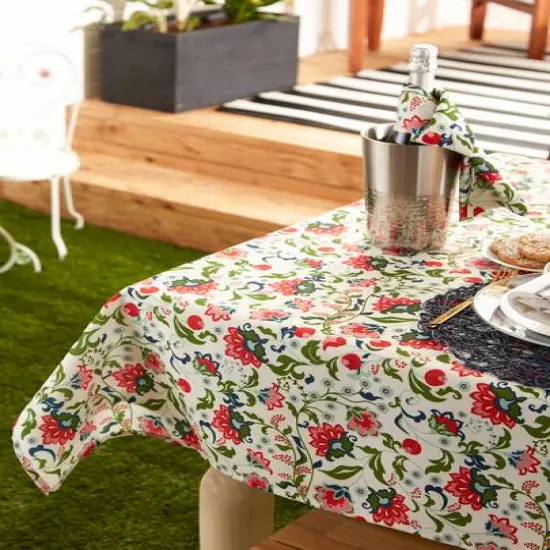 DII&reg; Garden Floral Print Outdoor Tablecloth 60x84" {6}