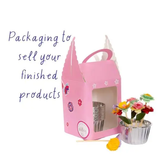 Kids Crafts Make & Sell Cupcake Topper Business Craft Kit {6}