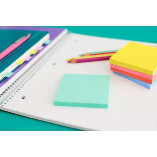 Post-it&reg; 3" x 3" Super Sticky Notes, 5 Pack Fresh Mint {7}