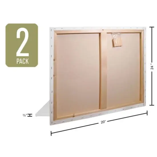 Art Advantage&reg; 2 Pack Visual Edge Artist Canvas {4}