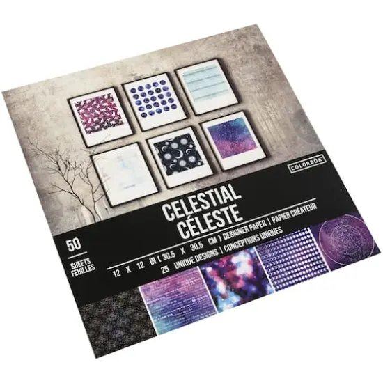 Colorbok&reg; Celestial Designer Paper Pad, 12" x 12" {4}