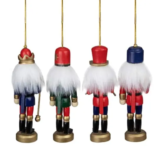 4ct. 5" Multicolor Nutcracker Wood Ornaments {5}