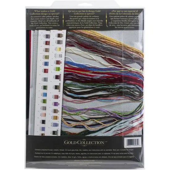 Dimensions&reg; Gold Collection Santa's Snowglobe Stocking Counted Cross Stitch Kit {3}