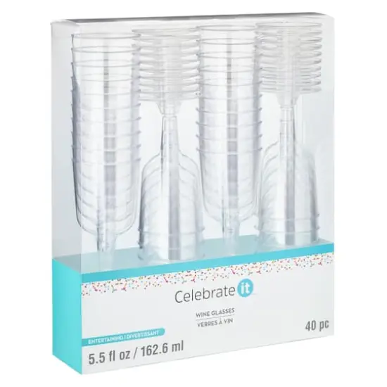 Plastic Wine Glasses by Celebrate It&trade;, 40ct. {5}