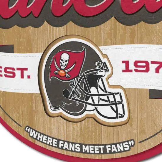 NFL Fan Cave Sign Tampa Bay Buccaneers {5}