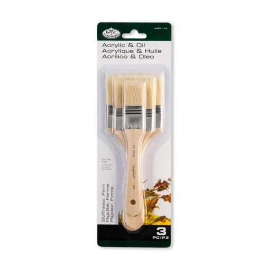 Royal & Langnickel&reg; Large Area Stiff 3 Piece Brush Set {1}