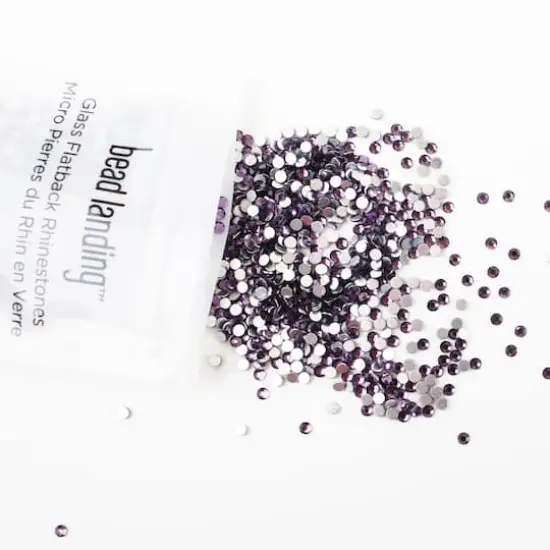 SS6 Glass Round Flatback Rhinestones by Bead Landing&trade; Tanzanite {3}