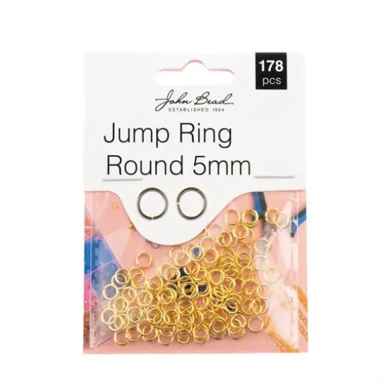 John Bead Must Have Findings 5mm Round Jump Ring, 178ct. Silver {2}