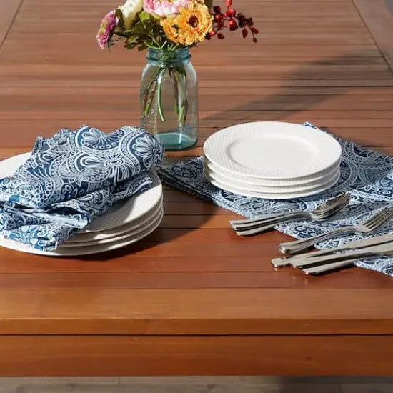 DII&reg; Blue Paisley Print Outdoor Napkins, 6ct. {5}