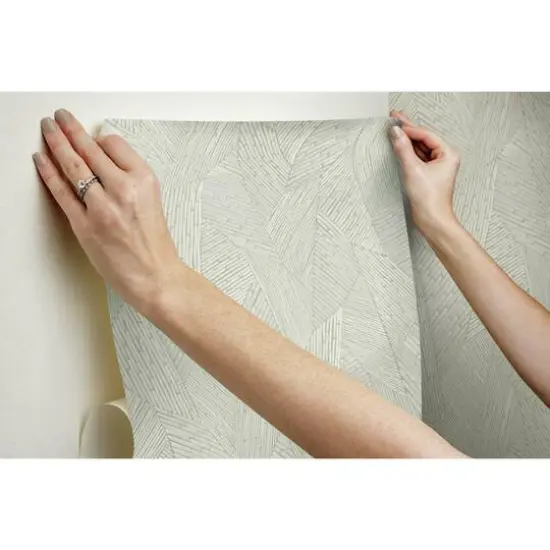 RoomMates Woven Reed Stitch Peel & Stick Wallpaper Taupe {7}