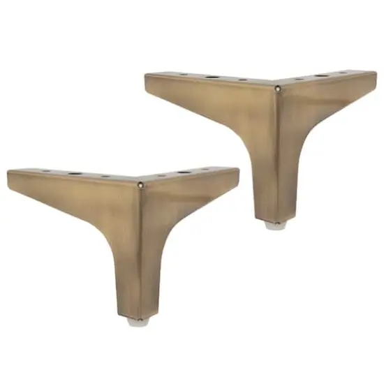 Dritz&reg; Home Antique Brass Metal Corner Legs, 2ct. {3}