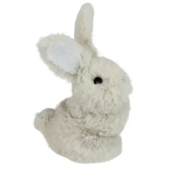 5" Beige Plush Standing Easter Bunny Figure {3}