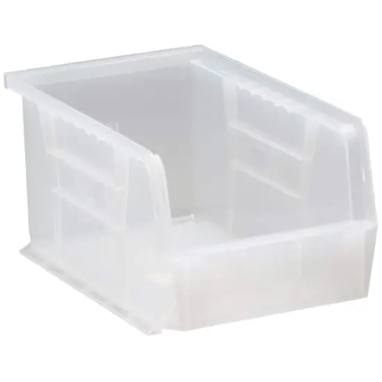 Quantum Storage Systems&reg; 9.25" x 6" Clear ULTRA Stack and Hang Bin {1}