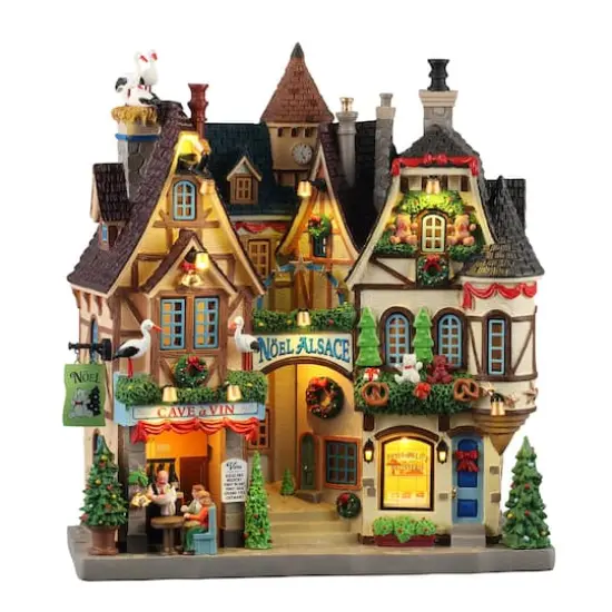 Lemax&reg; Caddington Village Facade Noel Alsace {1}