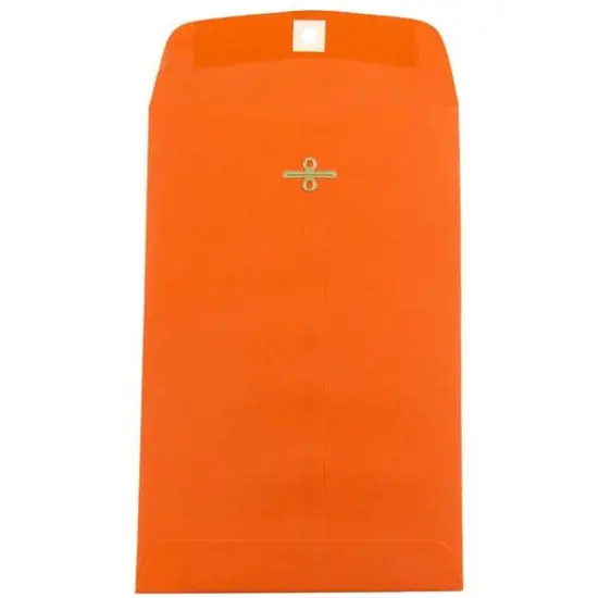 JAM Paper 6" x 9" Orange Open End Catalog Recycled Envelopes {1}